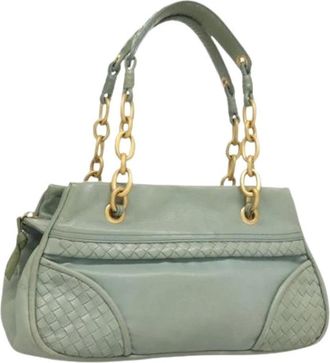 Bottega Veneta Pre-owned Handbags, female, Blue, Size: ONE SIZE Pre-owned Shoulder Bag