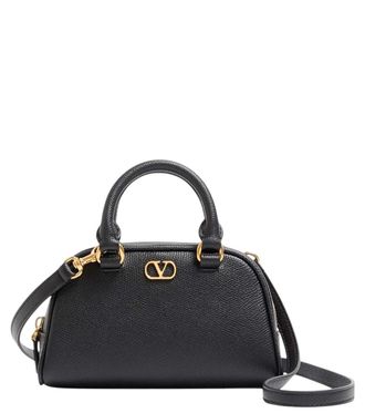 Valentino Garavani Brown VLogo Mini Satchel