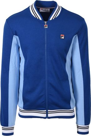 Fila Mens SETTANTA TRACK JACKET LIMOGES/WHITE/NAVY Cotton - Size X-Large