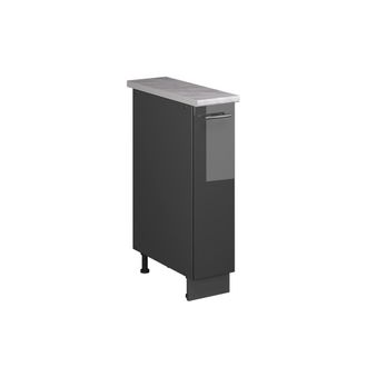 Vicco Mueble De Botica Fame-line, Antracita Alto Brillo/antracita, 20 Cm, Et M&aacute;rmol, Vicco