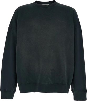 Golden Goose Sweatshirt met ronde hals - Heren - Sweatshirts - Grijs - L - Katoen - Hoodies & sweatvesten