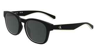 Calvin Klein Grey Square Unisex Sunglasses CKJ25300S 001 47
