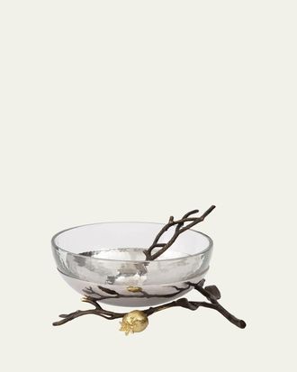 Michael Aram Pomegranate Glass Bowl with Spoon