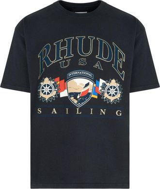 Rhude USA SAILING ICON TEE Size: XL, colour: BLACK