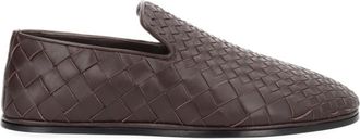 Bottega Veneta Brown Woven Collection Loafers