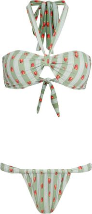 Brigitte Bikini con stampa - Verde