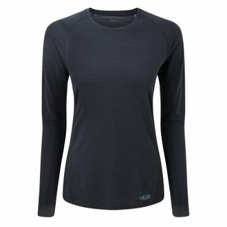 RAB Womens Forge Long Sleeve Merino Tee In Beluga