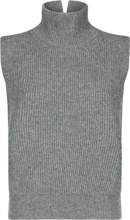 Dondup Sweaters - Dames - Coltruien - Grijs - L - Truien & Vesten