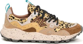 Flower Mountain Beige Trainers with Technical Fabric