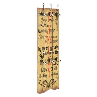 vidaXL Perchero De Pared Family Con 6 Ganchos 120x40 Cm Vidaxl