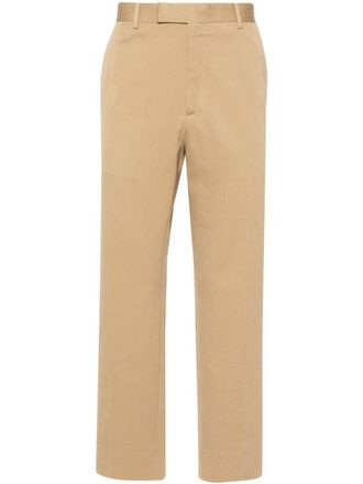 Gucci Web-stripe trim tailored trousers - Neutrals