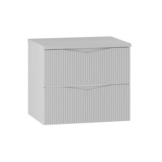 Petits Meubles Mueble bajo lavabo 60cm encimera paneles de melamina y mdf blanco