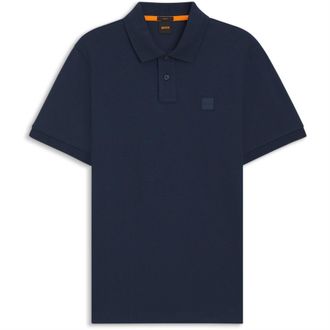 HUGO BOSS Polo-shirt voor heren met Passenger Box-logo (Marineblauw)