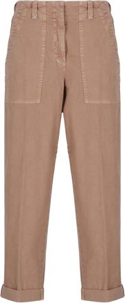 PESERICO Rechte broek - Dames - Straight fit broeken - Roze - S - Broeken