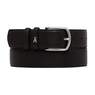 Patrizia Pepe Accessoires, Dames, Zwart, M, Leer, Klassieke Leren Riem