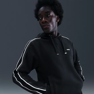 Nike Mens LeBron Standard Issue Therma-FIT Pullover Basketball Hoodie in Black | HV3403-010