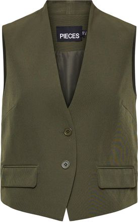 Pieces Womens Pcnimora Waist Coat Bc Suit Vest, Forest Night, M
