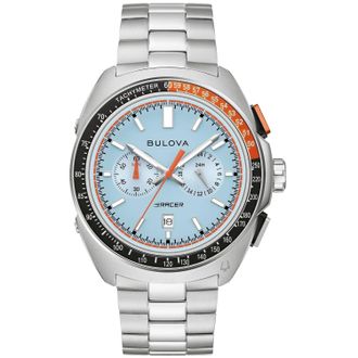 Bulova Mens Racer Chronograph Blue Dial Watch