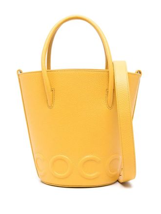 Coccinelle leather bucket hat - Yellow