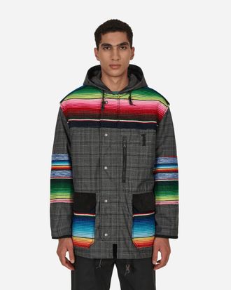 Junya Watanabe Jay Kay Striped Check Jacket Grey