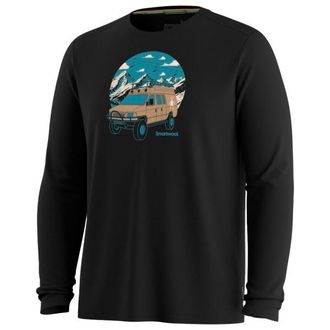 Smartwool First Chair Pursuit Active Long Sleeve Graphic Tee Merinolongsleeve f&uuml;r Herren | schwarz