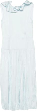 Jil Sander Abito lungo con ruches - Blu