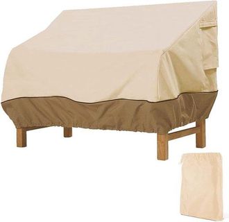 OEM Funda Para Banco De Jard&iacute;n, Funda Impermeable Para Banco De Jard&iacute;n, Resistente Viento, Impermeable, Resistente Desgarros, Beige, 193 X 83 X 84 Cm