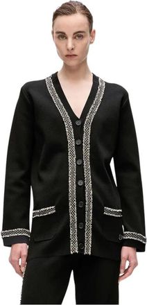 Karl Lagerfeld Cardigans - Dames - Vesten - Zwart - M - Truien & Vesten