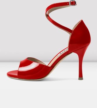 Bloch BLOCH Ladies Malena Patent Argentine Tango Shoes, Red Patent Leather