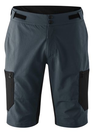 Gonso Radhose GONSO Adventure Shorts Cargo M, Damen, Gr. 4XL, Normalgr&ouml;ssen, grau (anthrazit), 78% Polyamid, 11% Polyester, 11% Elasthan, Hosen Radhose, Her