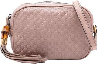 Gucci Pre-owned Crossbody Bag - Dames - Vintage Schoudertas - Roze - ONE Size - Leer - Vintage