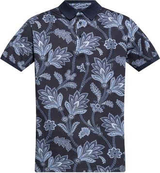Etro botanical-print cotton shirt - men - Cotton - S - Blue