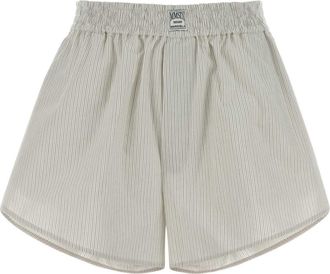 Maison Margiela Embroidered Cotton Shorts