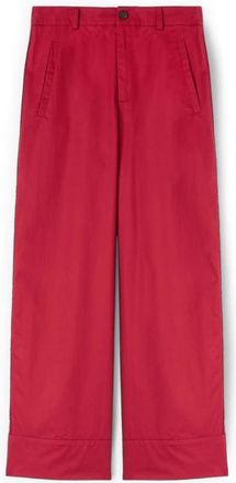 Motivi Broeken, Dames, Rood, XS, Katoen, Wide Broeken