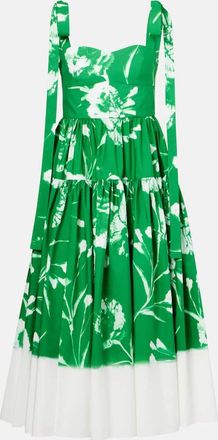 Erdem Abito midi in popeline di cotone