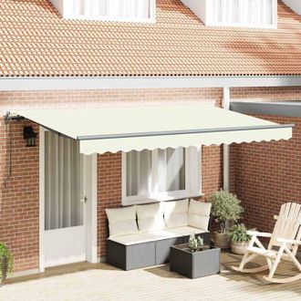 vidaXL Toldo Retr&aacute;ctil Crema 400 X 200 Cm Tela Vidaxl