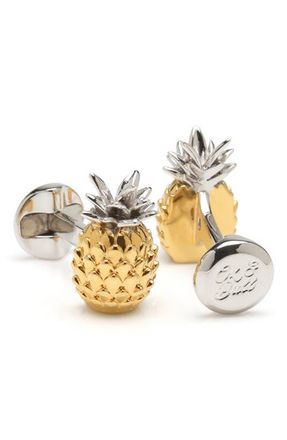 Cufflinks Inc. 3D Pineapple Cuff Links in Gold at Nordstrom