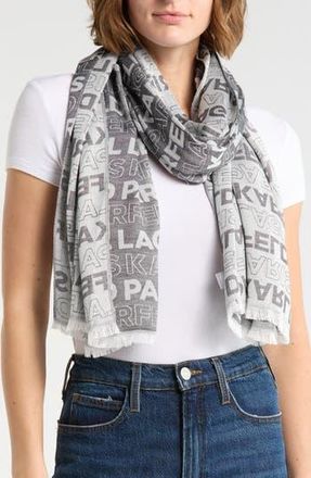 Karl Lagerfeld Block Logo Wrap in Black at Nordstrom Rack