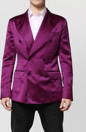 Dolce & Gabbana silk double-breasted blazer