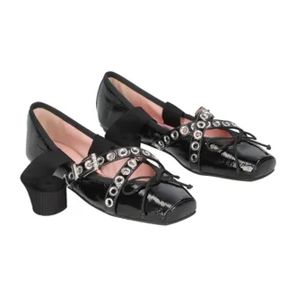 Pretty Ballerinas Dames, Schoenen, Zwart, Maat: 40 EU Leer