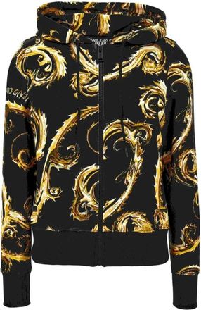 Versace Jeans Couture Truien - Dames - Vesten met rits - Zwart - 2XS - Hoodies & sweatvesten