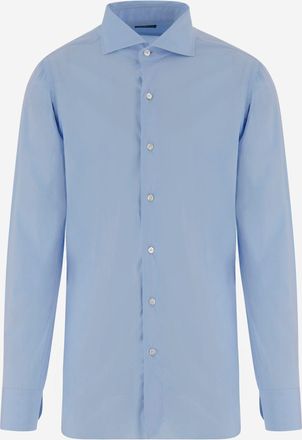 Finamore Hemd aus Stretch-Baumwollmischung