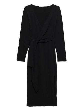 SIMKHAI Skyla tie-waist cotton midi dress - Black