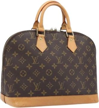 Louis Vuitton Pre-owned Handtas - Dames - Pre-owned - Bruin - Maat: ONE Size Zijde