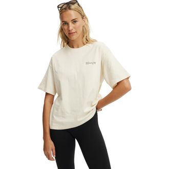Cotton On Womens Active Graphic Tee in Coconut Milk Bw Club at Nordstrom, Size X-Small