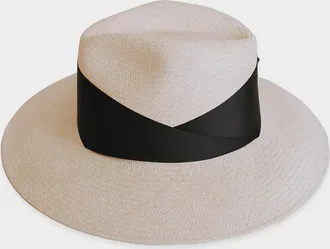 Freya Gardenia Woven Straw Fedora Hat