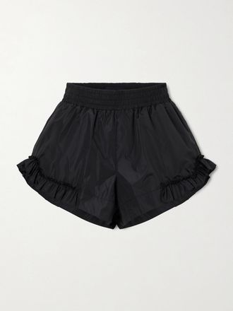 Simone Rocha Shorts In Shell Con Ruches - Nero