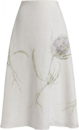 Alberta Ferretti Linen Skirt