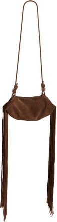 Altuzarra Mini Origami Fringe Suede Crossbody Bag in Chocolate at Nordstrom