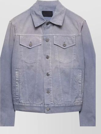Prada jacket collared neck long sleeves chest pockets